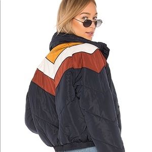 Free people Heidi Chevron ski puffer